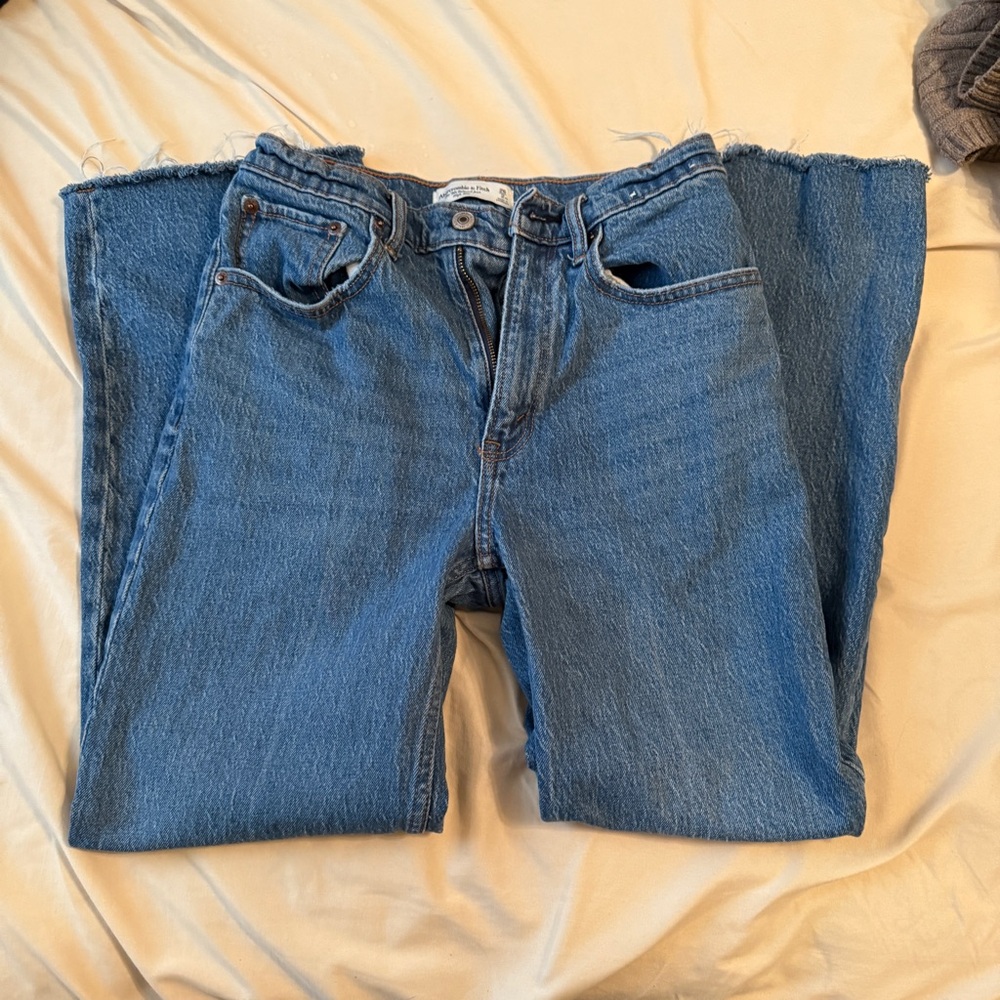 Abercrombie & Fitch High Rise Blue Jeans